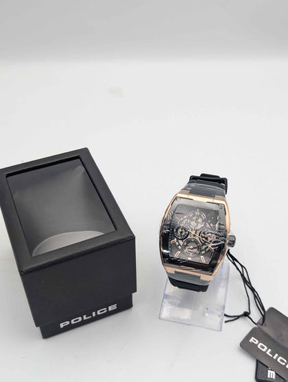 Police Creed Mens Skeleton Style Quartz Watch - Boxed **BRAND NEW**