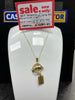 14ct Dolphin Pendant, 2.73g and 14ct Gold Chain, 1.7g 17.5"