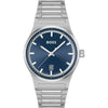 Hugo Boss Candor 41mm Blue Dial 3 Hand Stainless Steel Case Watch ** Boxed **