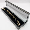 585 HALLMARKED, YELLOW GOLD, Infinity Link Bracelet, 7", 4.42G, Boxed