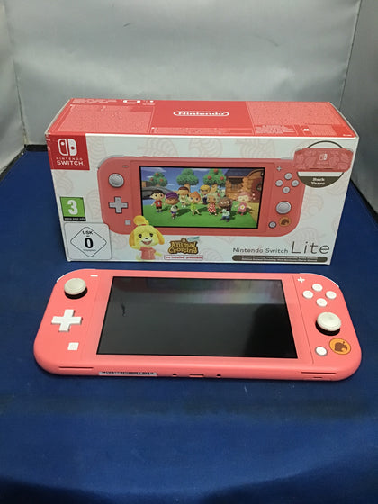 Nintendo Switch Lite (Coral) Animal Crossing New Horizons.