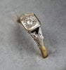 18ct Gold Diamond Ring Size "P"