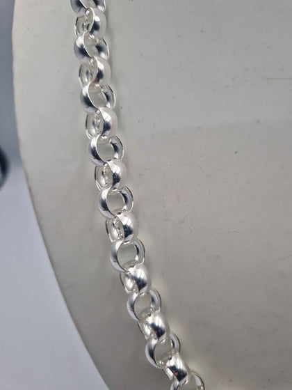 925 Sterling Silver Belcher Chain Necklace - 24
