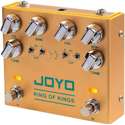 JOYO Dual Crunch Pure Analog Circuit Overdrive Effect Pedal with Independent Clipping for Electric Guitar