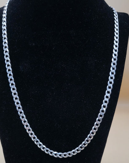 925 silver curb chain - 25.54G - Hallmarked