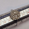 9CT WHITE GOLD DIAMOND CLUSTER RING SIZE M.5 PRESTON STORE