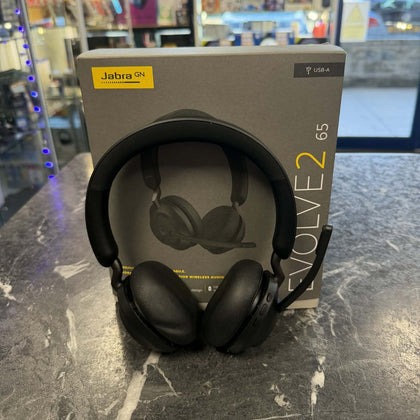 Jabra Evolve2 65 Stereo Wireless Headset in Case with Dongle and USB Cable