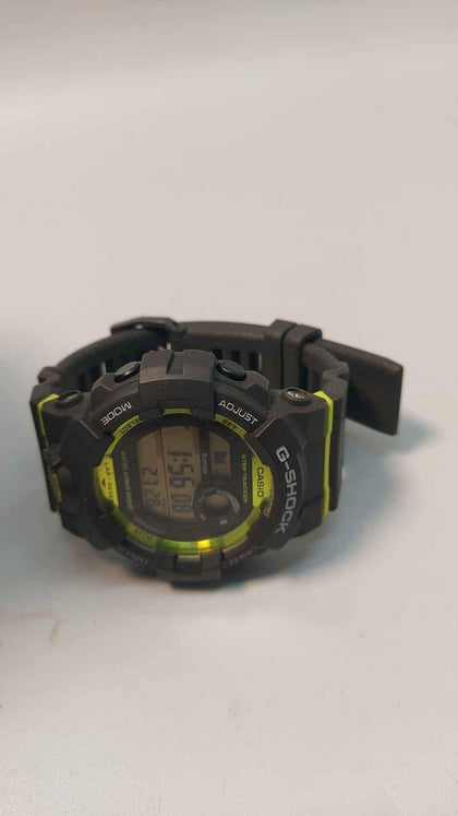 Casio GBD-800-8ER G-Squad Grey Green Digital Bluetooth Step Tracker Watch - Rubber Strap - Boxed