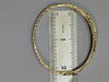 9ct Gold Diamond & Emerald Patterned Bangle