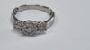 18ct White Gold Diamond Ring N1/2