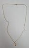 14ct gold chain with acorn pendant 22"