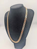 9ct Rose Gold Very Thick Curb Chain Necklace With Yellow Gold Clasp - 78.29 Grams - 26" Long