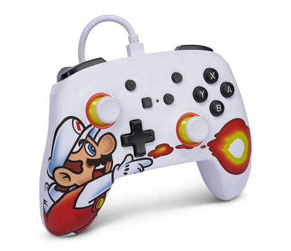 PowerA Enhanced Wired Controller For Nintendo Switch (Fireball Mario)