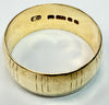 9ct Yellow Gold Wedding ring size M 1/2