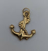 750 18CT HALLMARKED, YELLOW GOLD, Nautical Rope Anchor Pendant, 2.1 Grams