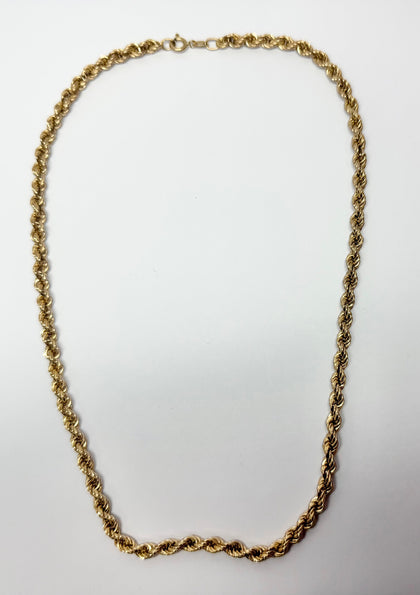 9ct gold rope chain 18