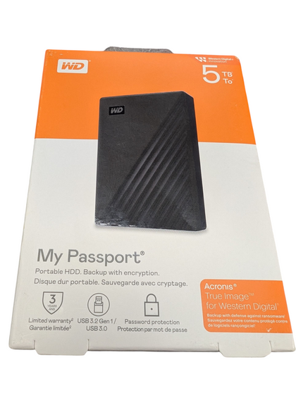 BRAND NEW WD 5TB MY PASSPORT EXTERNAL HARD DRIVE PRESTON STORE