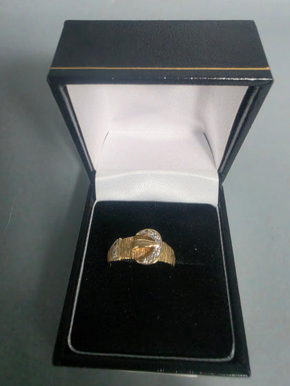 9CT Gold Buckle Ring 2.8G HM