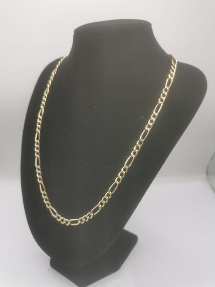 9.31G Hallmarked 9K Figaro Chain - 21