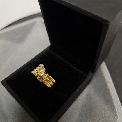 18ct Diamond snake Ring