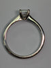 9ct White Gold Coffin Diamond Ring