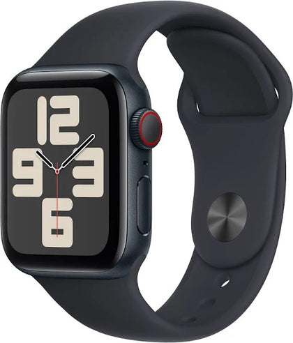 Apple Watch SE 2nd Generation (GPS + Cellular) 40mm Midnight Aluminum Case with Midnight Sport Band