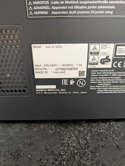 Konica Minolta Bizhub 4050i Printer