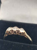 9ct Yellow Gold Ladies Three Stone Ring With CZ Stones - Size N - 1.42 Grams