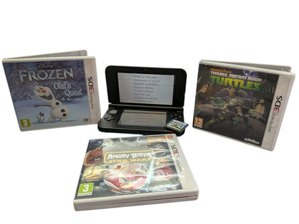 Blue Nintendo 3dsxl Console & 4 Games