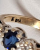 9 Carat Gold Ring Size N With Diamonds