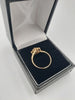 9K Gold Ring with Zirconia Stones. 375 Hallmarked, 1.30Grams, Size: L