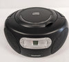 Goodmans Cd Retro Boombox Fm Radio Mains Or Battery Bluetooth - Black