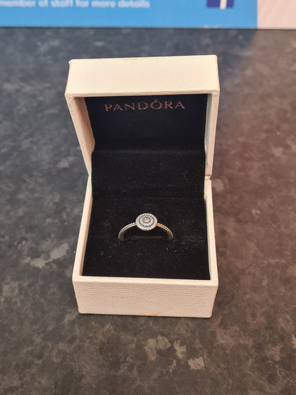 PANDORA SILVER RING SIZE M LEIGH STORE.