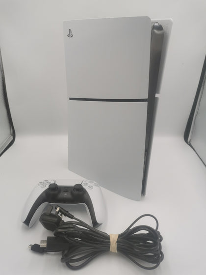 Playstation 5 Slim Digital Edition Console, 1TB, White, Unboxed with Controller