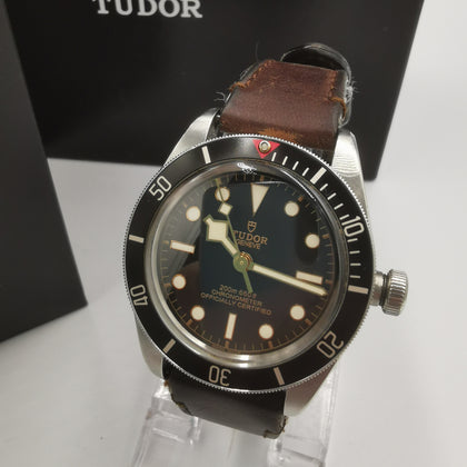 Tudor Black Bay Men's Watch M79030N  - Leather Strap (Authentic) - All Boxes, Warranty Card, Manual, Original Tag Included