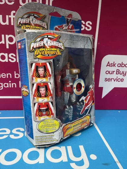 POWER RANGER OPERATION OVERDRIVE RED TRANSFORUSE FIGURINE 18CM **BOXED**