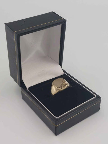 (9ct Hallmarked&Tested), Gold Signet Ring, 2.9g, Size Q