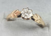 9ct Gold Diamond Ring Size "O"