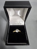 9CT Gold Ring 375 2.3G with White Stone Size L