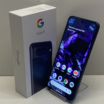 Google Pixel 8 Unlocked Model GPJ41 128GB in Obsidian Boxed