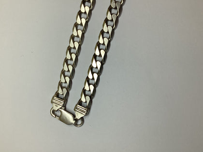 Silver Curb Chain 20