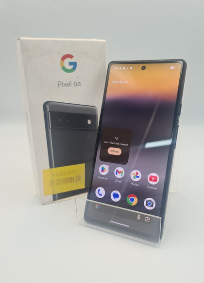 Google Pixel 6a 128GB black/grey smartphone unlocked boxed (scratches to side of the body)