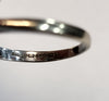 18CT White Gold Ring with Blue & Clear Stones - Size J - 3.71g total - Hallmarked