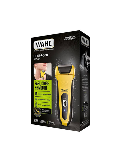 Wahl Lifeproof Wet & Dry Electric Shaver Yellow Clippers & Trimmers **BRAND NEW**