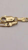 9ct 375 yellow gold Figaro style bracelet 3.44g Boxed 10" hallmarked