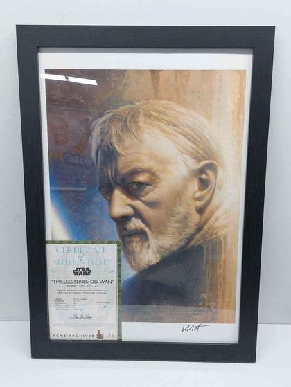 Framed Star Wars Timeless Series: Obi-Wan hand numbered limited edition giclee by Jerry Vanderstelt 2/107