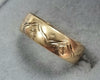 9ct Gold Patterned Band size "P"