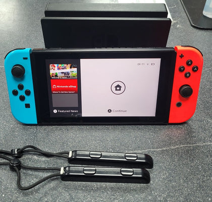 Switch Console, 32GB + Neon Red/Blue Joy-Cons