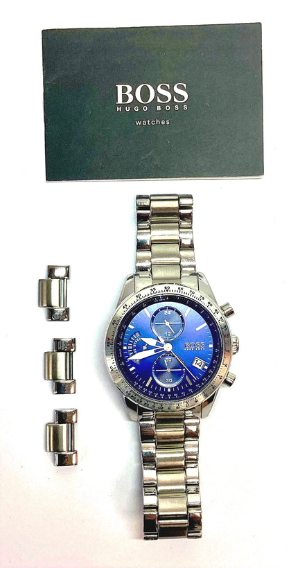 Hugo Mens Boss Watch 1513850 Pilot Edition Chronograph