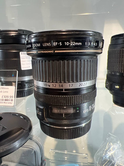 Canon EF-S 10-22mm f/3.5-4.5 USM Black Lens